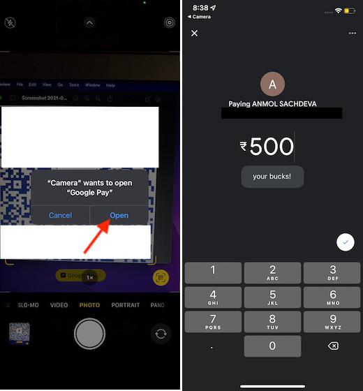 How to Use iPhone Camera App to Make UPI Payments on iOS 15