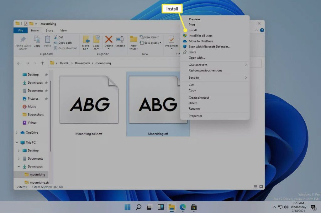 Easy Ways to Install Fonts in Windows 11